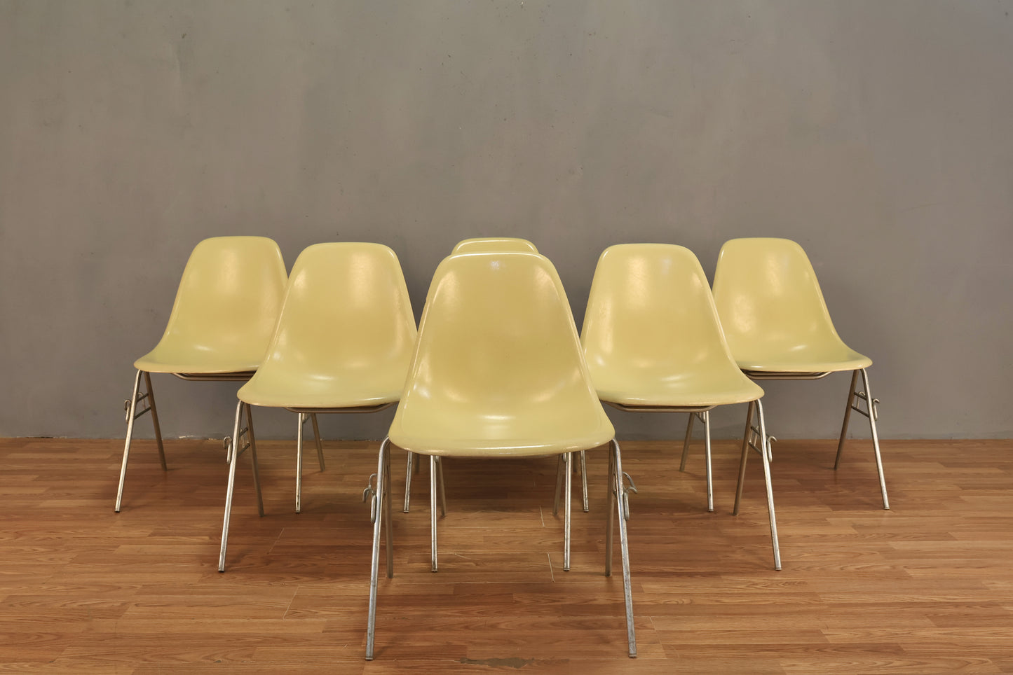 Eames 1960s Lemon Fiberglass DSS Chair