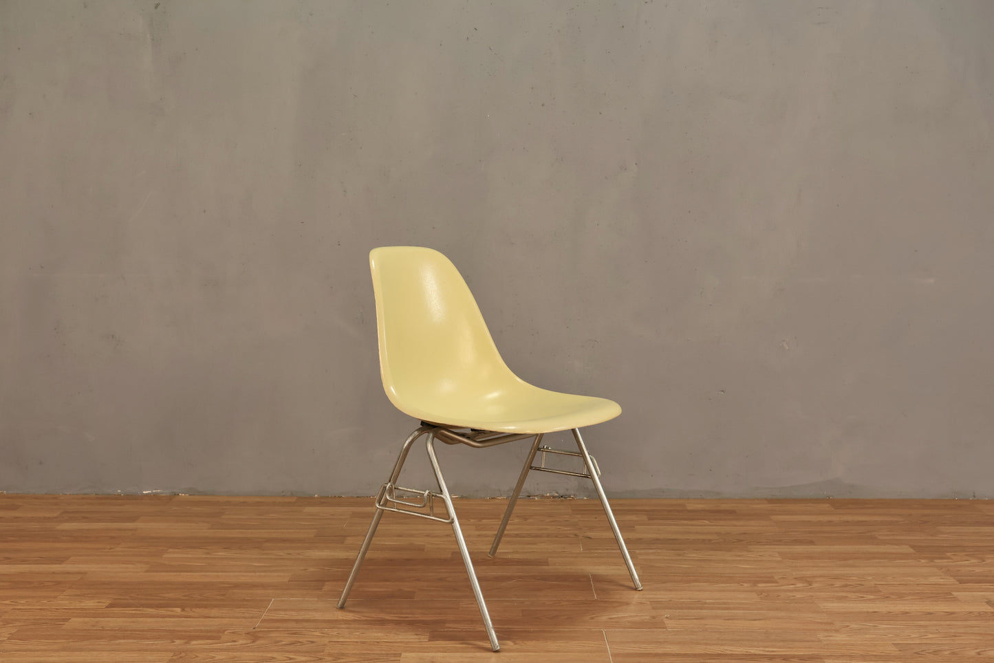 Eames 1960s Lemon Fiberglass DSS Chair
