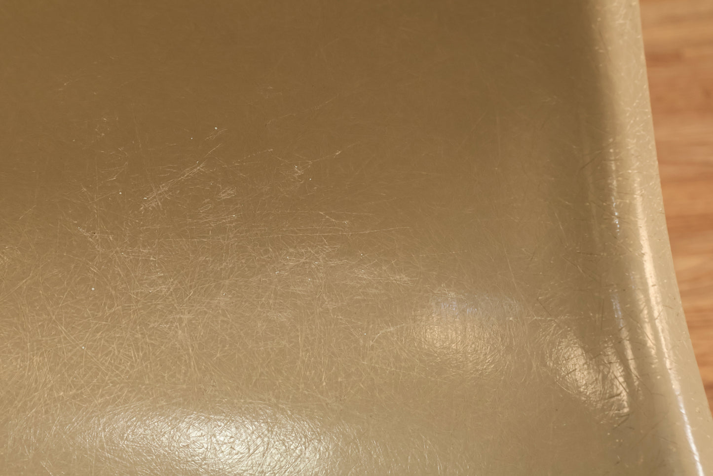 Eames 1960s Greige Fiberglass DSS Chair