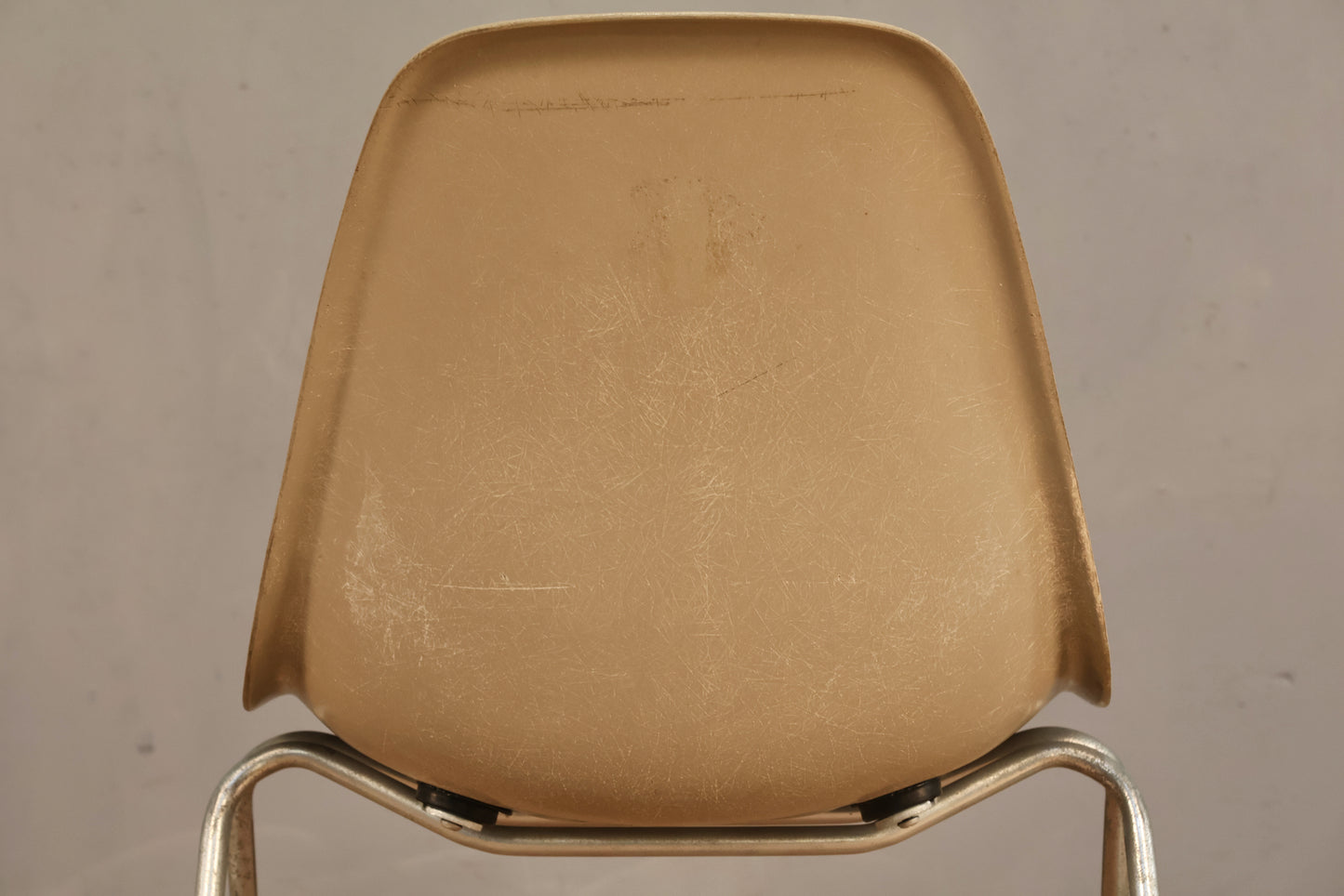 Eames 1960s Greige Fiberglass DSS Chair