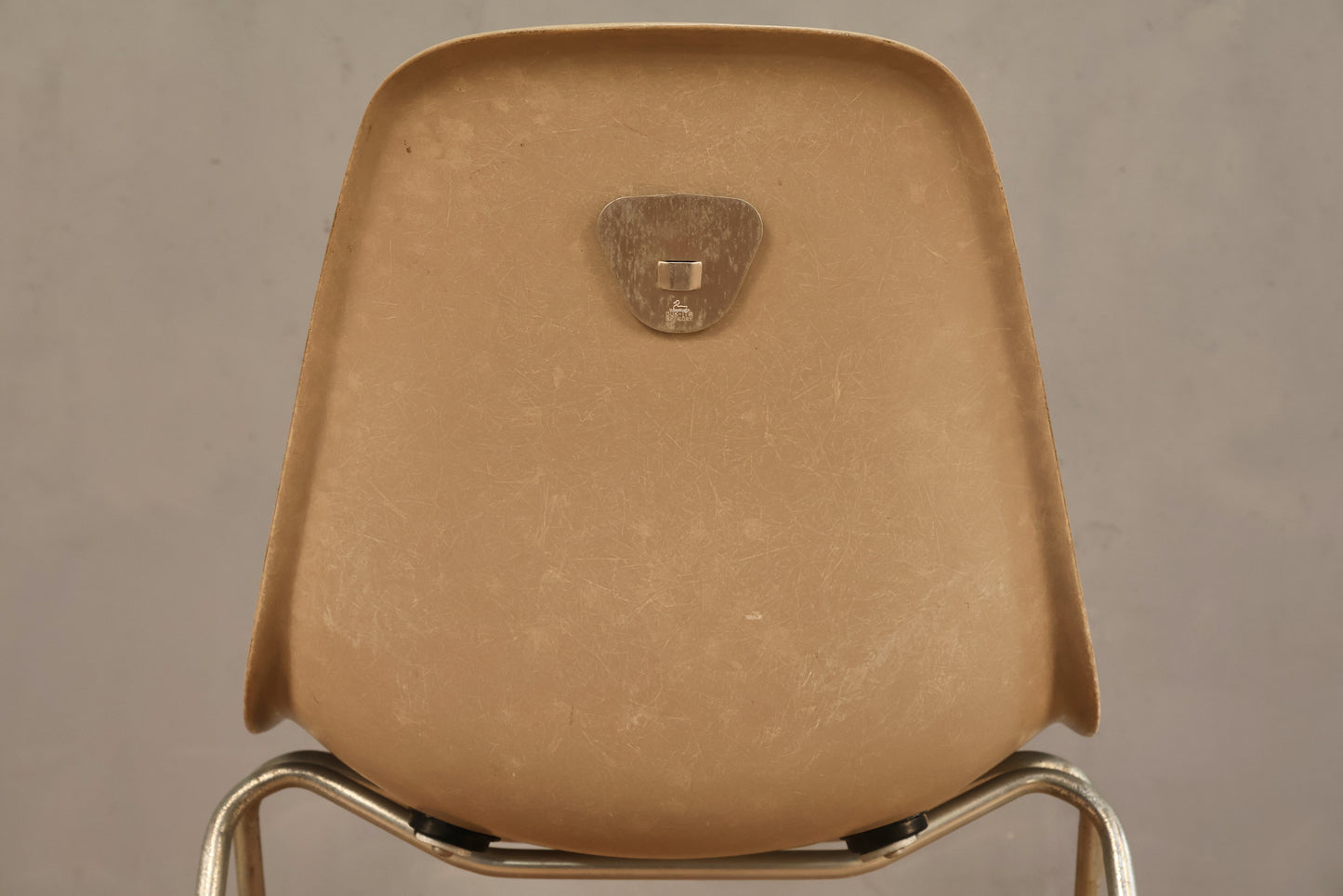 Eames 1960s Greige Fiberglass DSS Chair