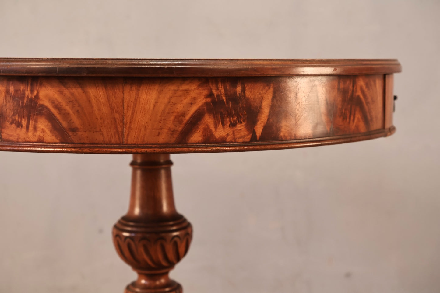 Antique Georgian-Style Occasional Drum Table