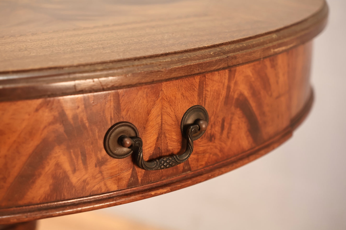Antique Georgian-Style Occasional Drum Table