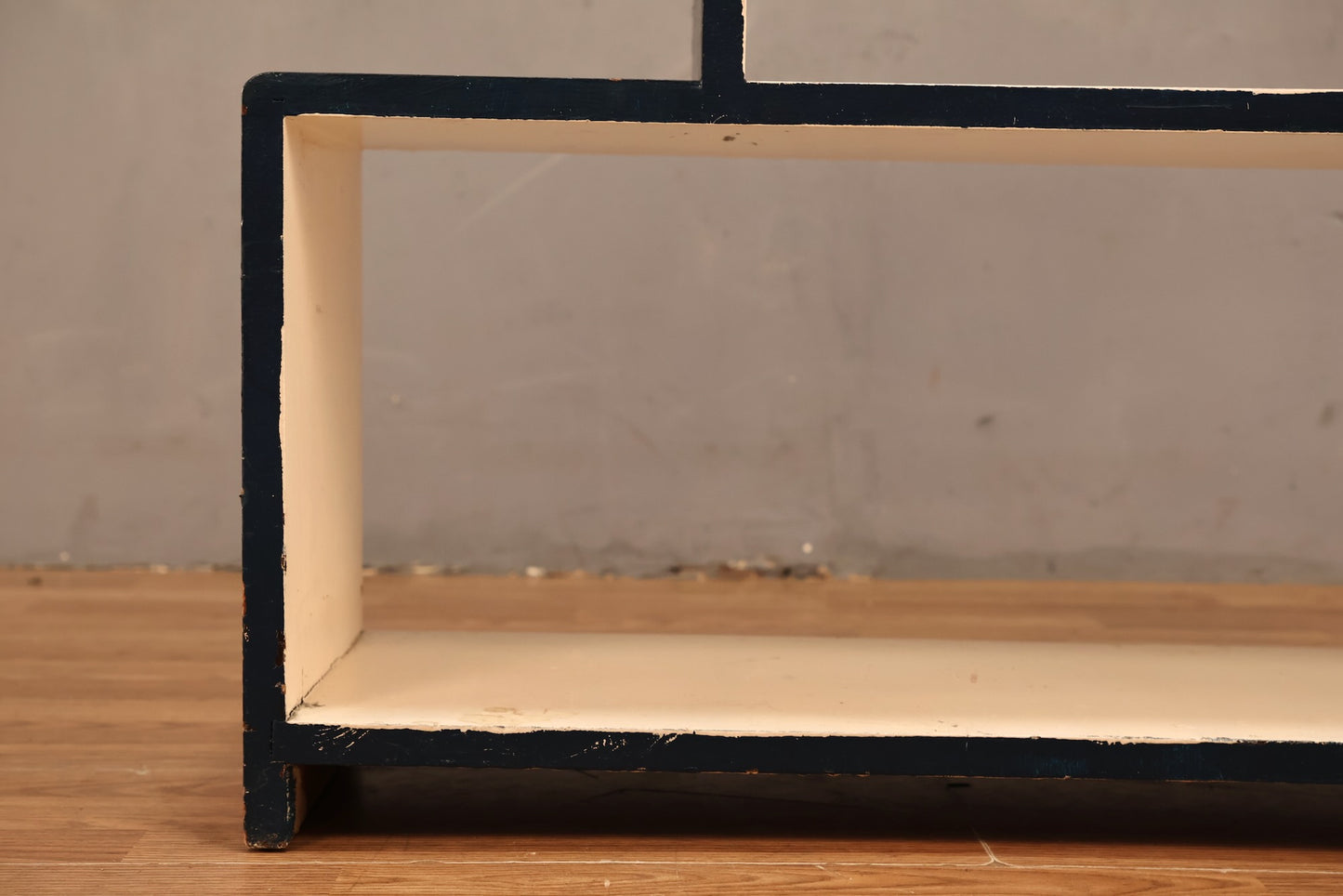 Blue & White Wooden Staircase Shelf
