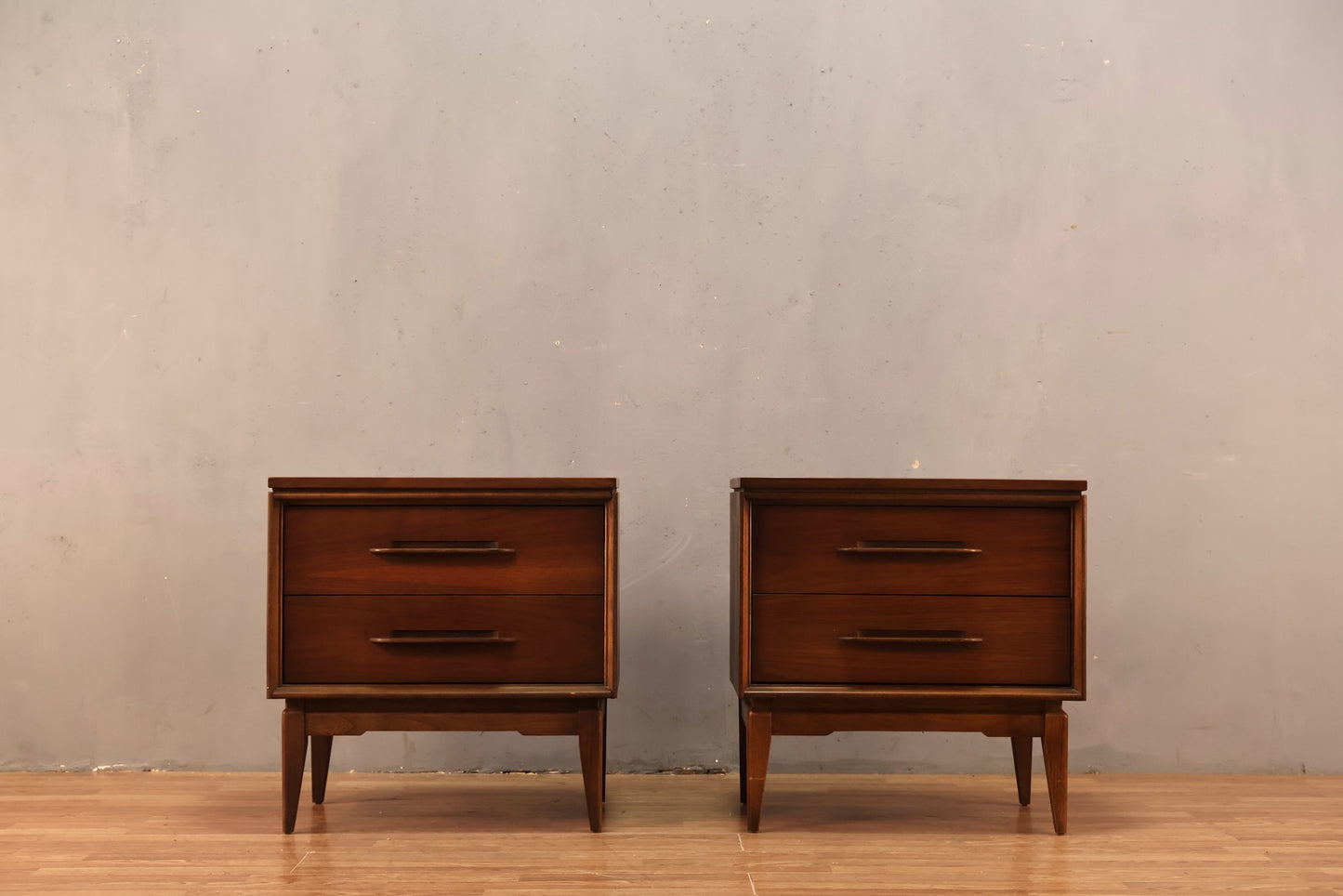 1960s Bassett "Impact" 2-Drawer Nightstand