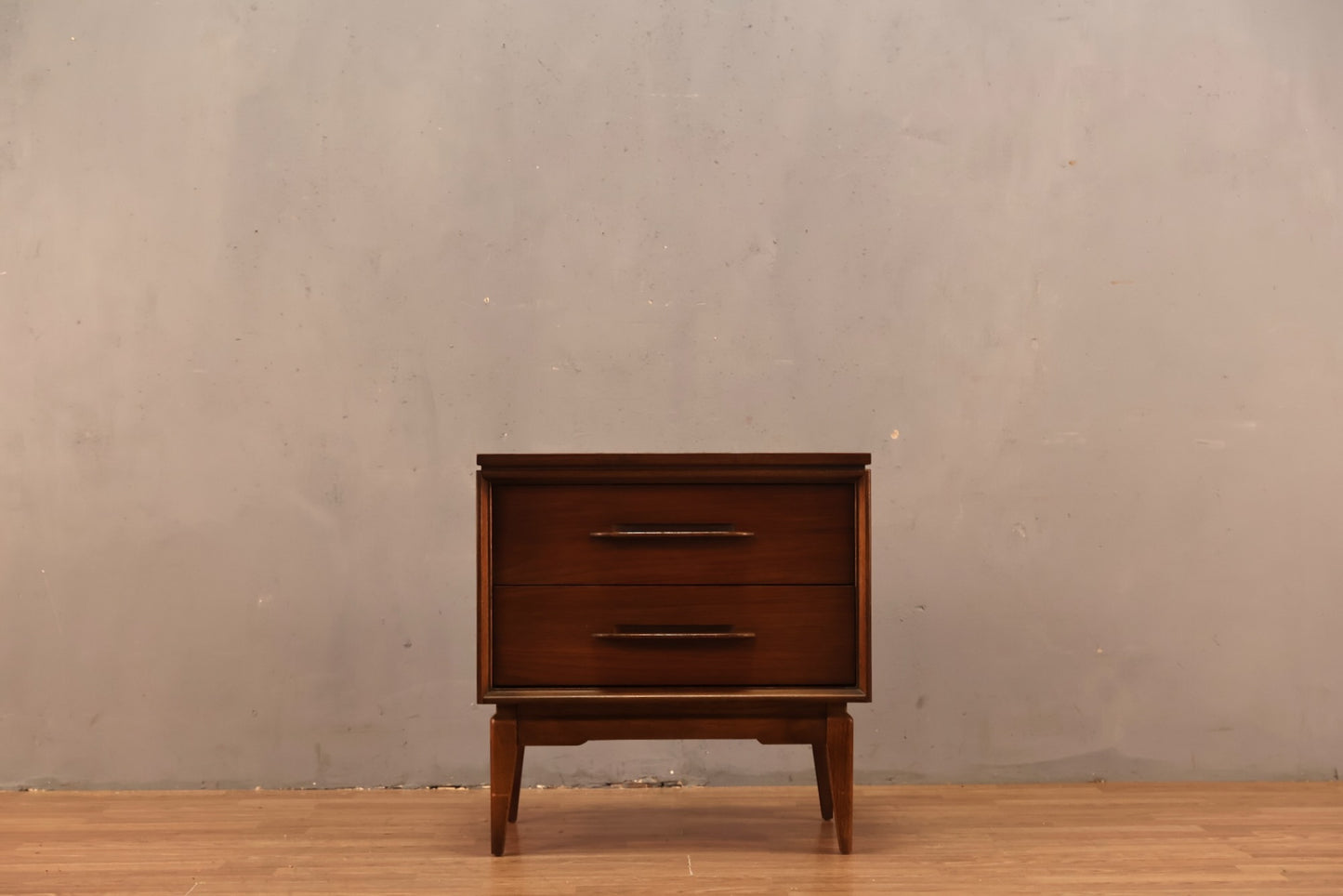 1960s Bassett "Impact" 2-Drawer Nightstand