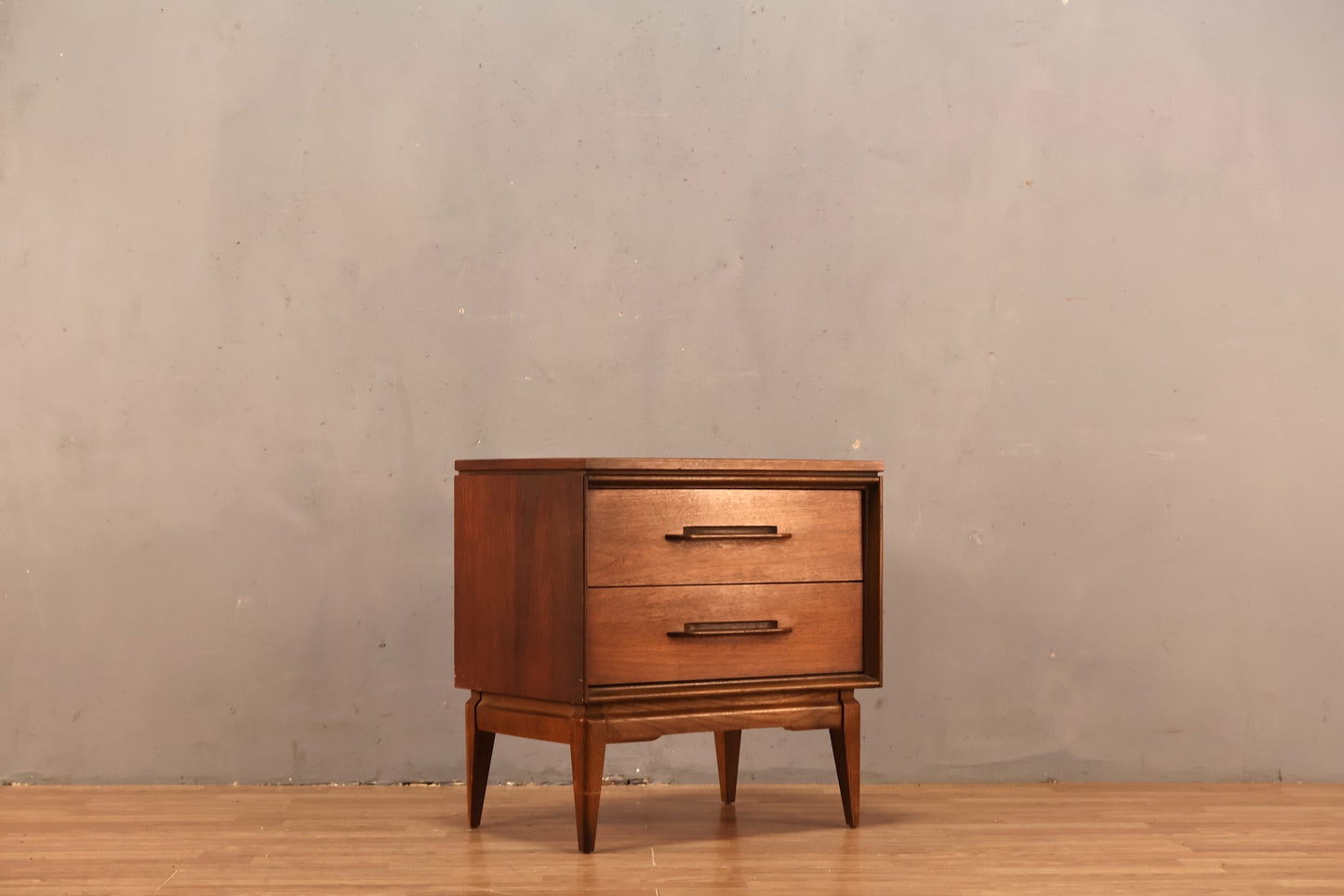 1960s Bassett "Impact" 2-Drawer Nightstand
