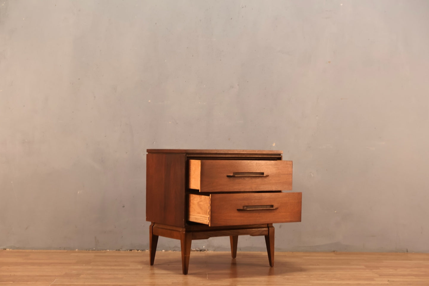 1960s Bassett "Impact" 2-Drawer Nightstand