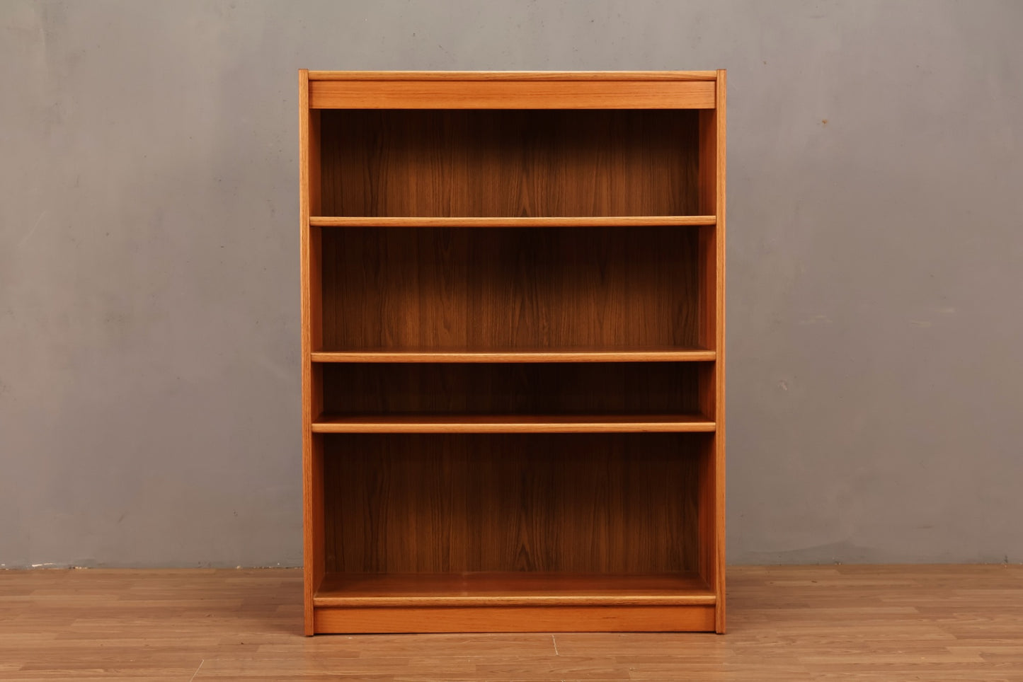 Simple Danish Teak 4-Tier Bookshelf