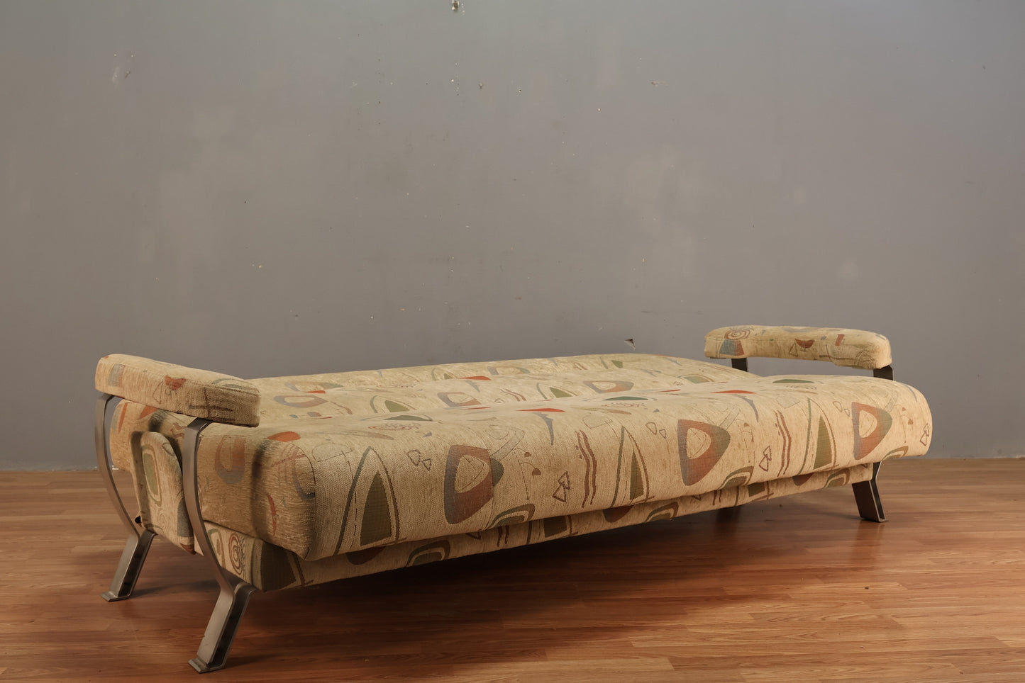1980s Cream Postmodern Convertible Sofa
