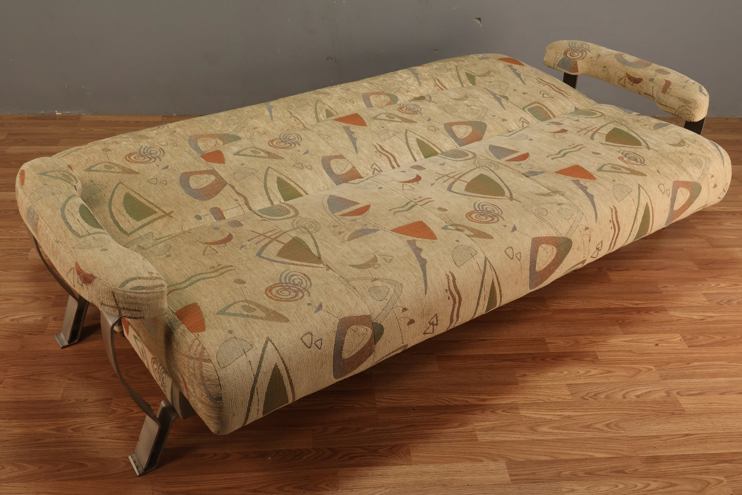 1980s Cream Postmodern Convertible Sofa