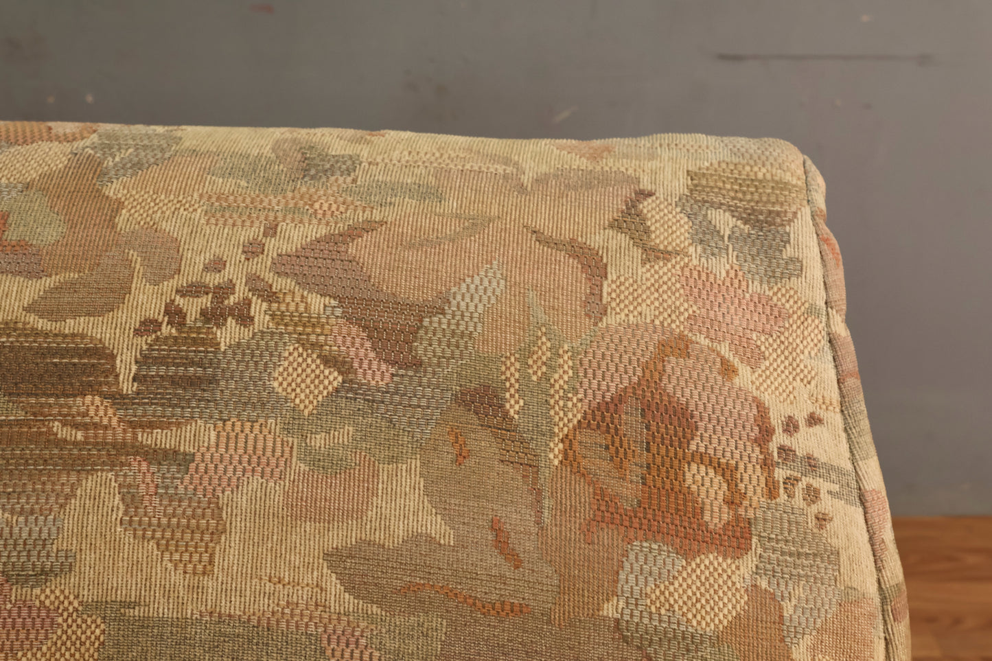 Steen Burchardt-Nielsen Teak & Floral Gondola Loveseat