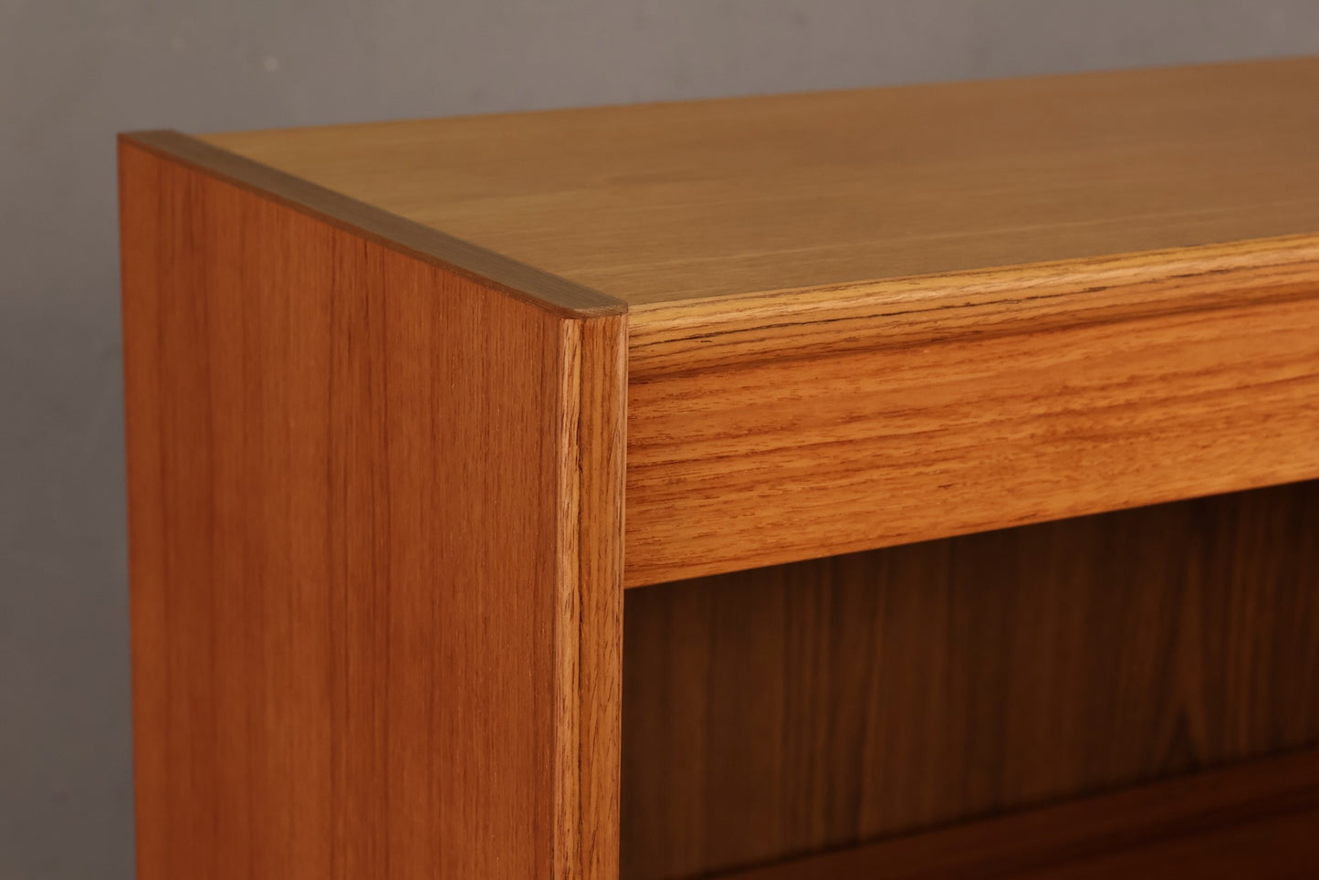 Simple Danish Teak 4-Tier Bookshelf
