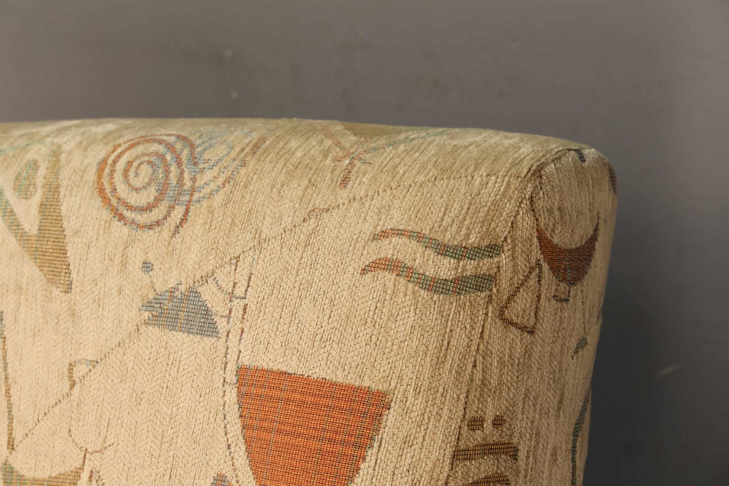 1980s Cream Postmodern Convertible Sofa