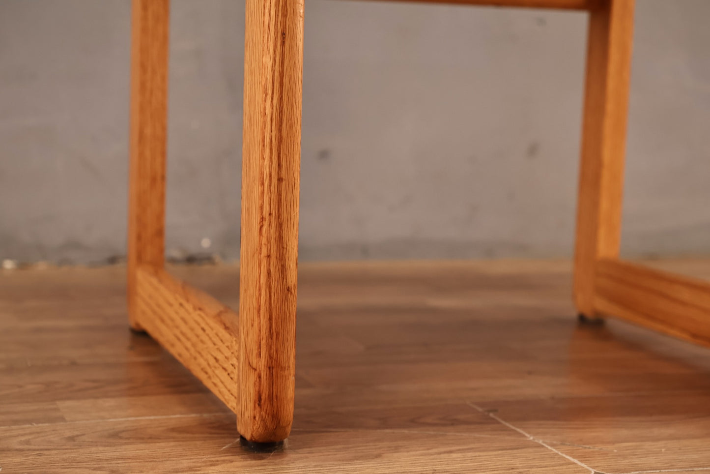 Oak & Cane Damask Armchair - ONLINE ONLY