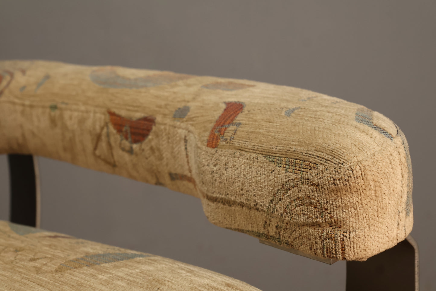 1980s Cream Postmodern Convertible Sofa