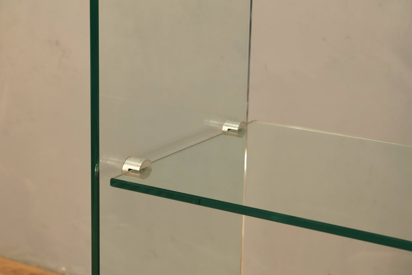 Modern Glass Waterfall 2-Tier Console Table - ONLINE ONLY