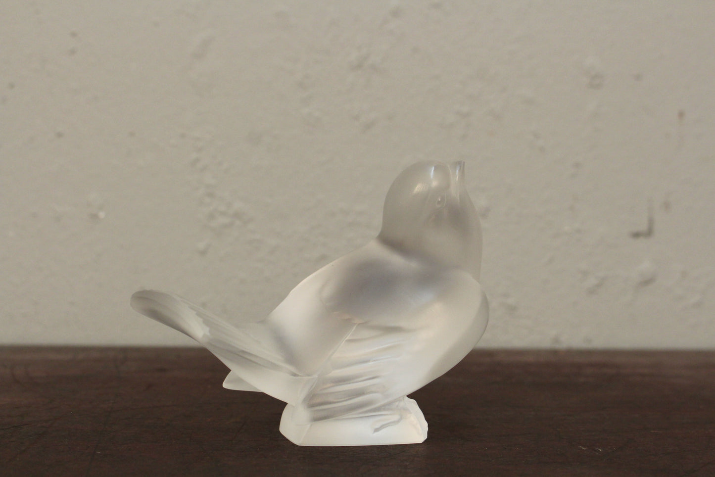 Trio of Lalique Crystal Sparrows