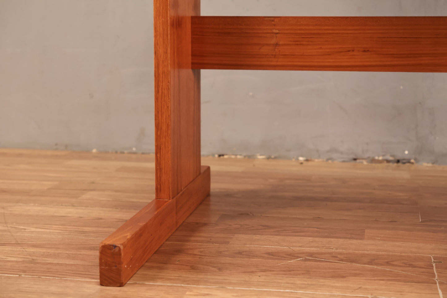 Compact Danish Teak 2-Tier Desk