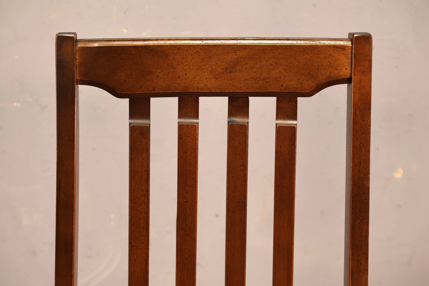 Broyhill Walnut & Cucumber Striped Side Chair