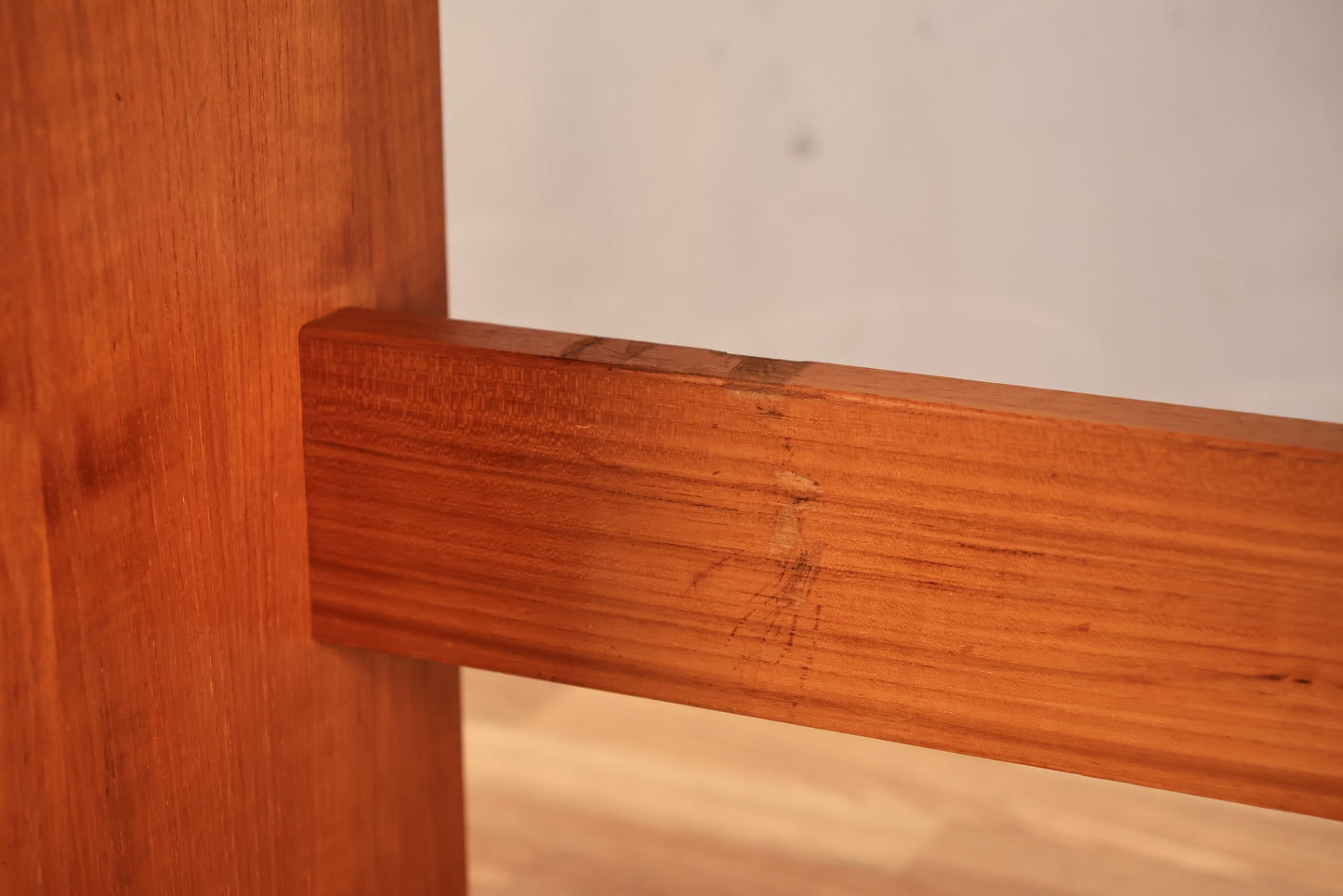 Compact Danish Teak 2-Tier Desk