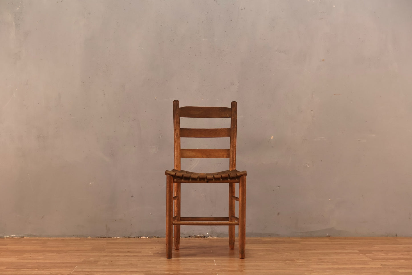 Country Oak Slatted Side Chair - ONLINE ONLY