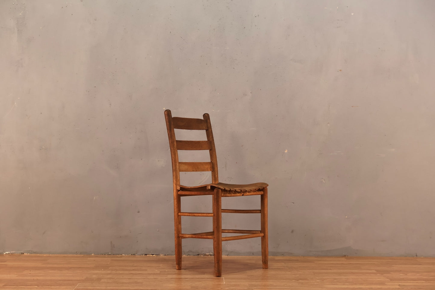 Country Oak Slatted Side Chair - ONLINE ONLY