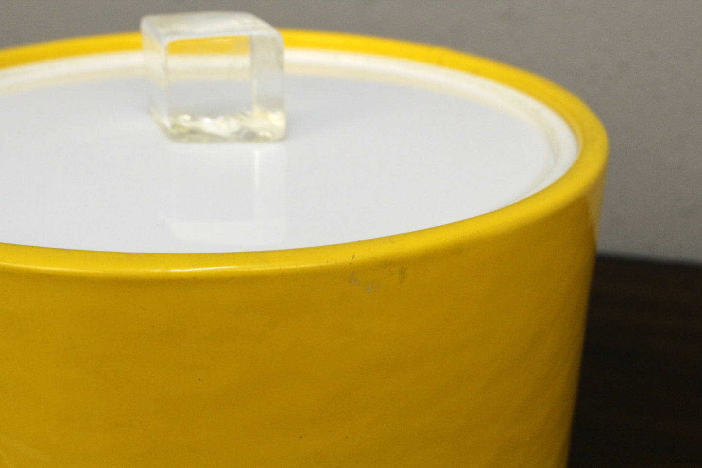 Yellow Vinyl Ice Bucket