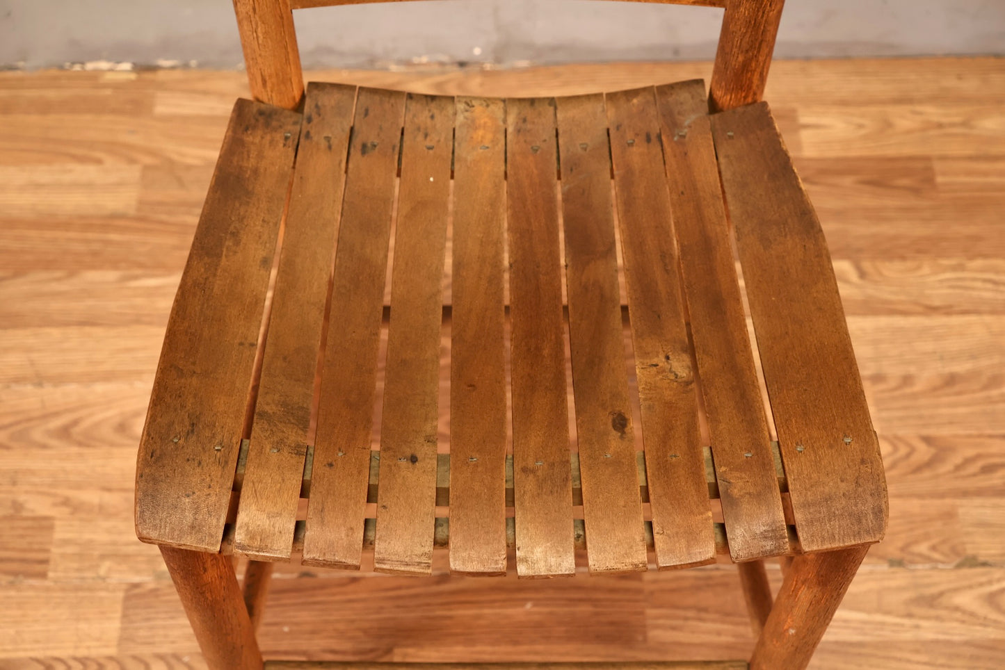 Country Oak Slatted Side Chair - ONLINE ONLY