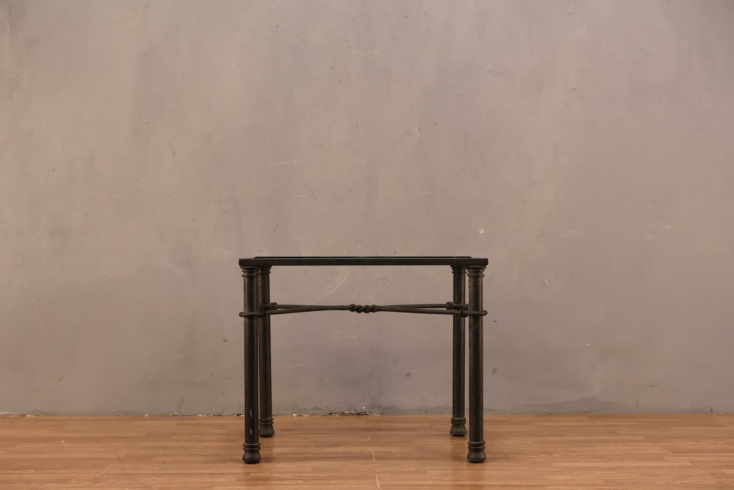 Simple Metal & Glass End Table - ONLINE ONLY