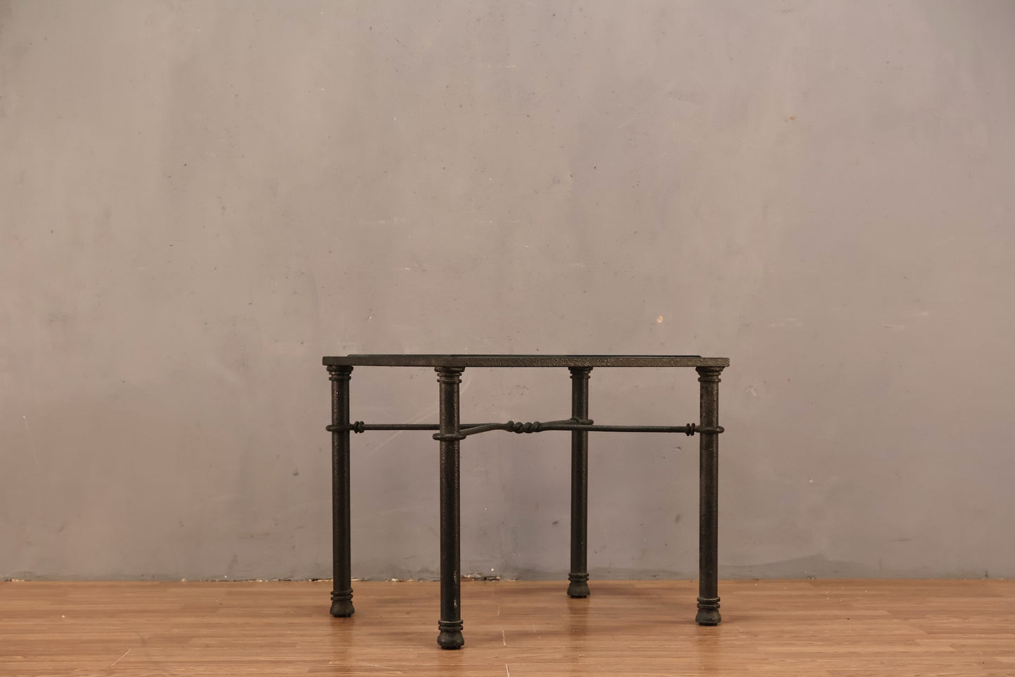 Simple Metal & Glass End Table - ONLINE ONLY