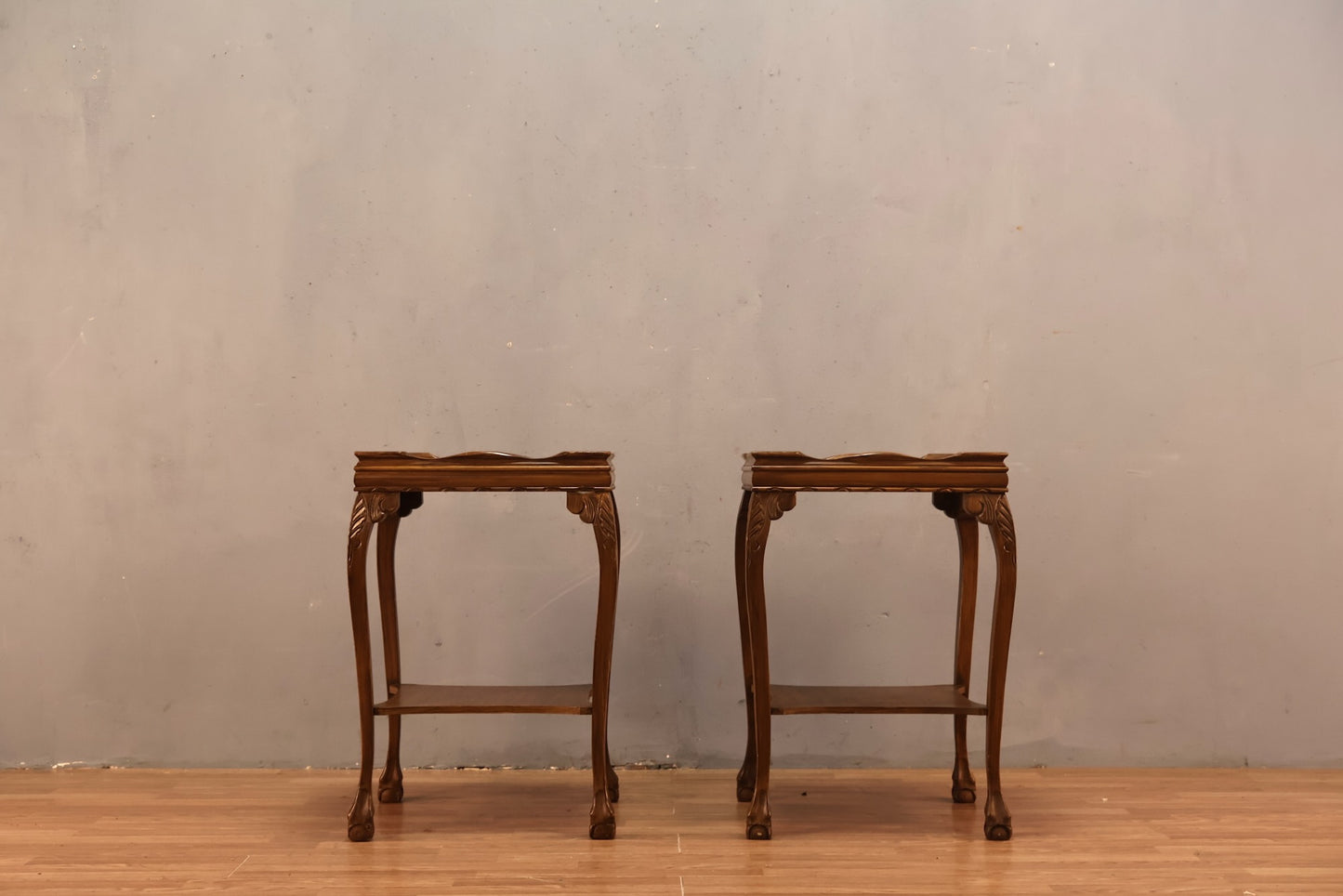Provincial Tile-Top 2-Tier Side Table - ONLINE ONLY