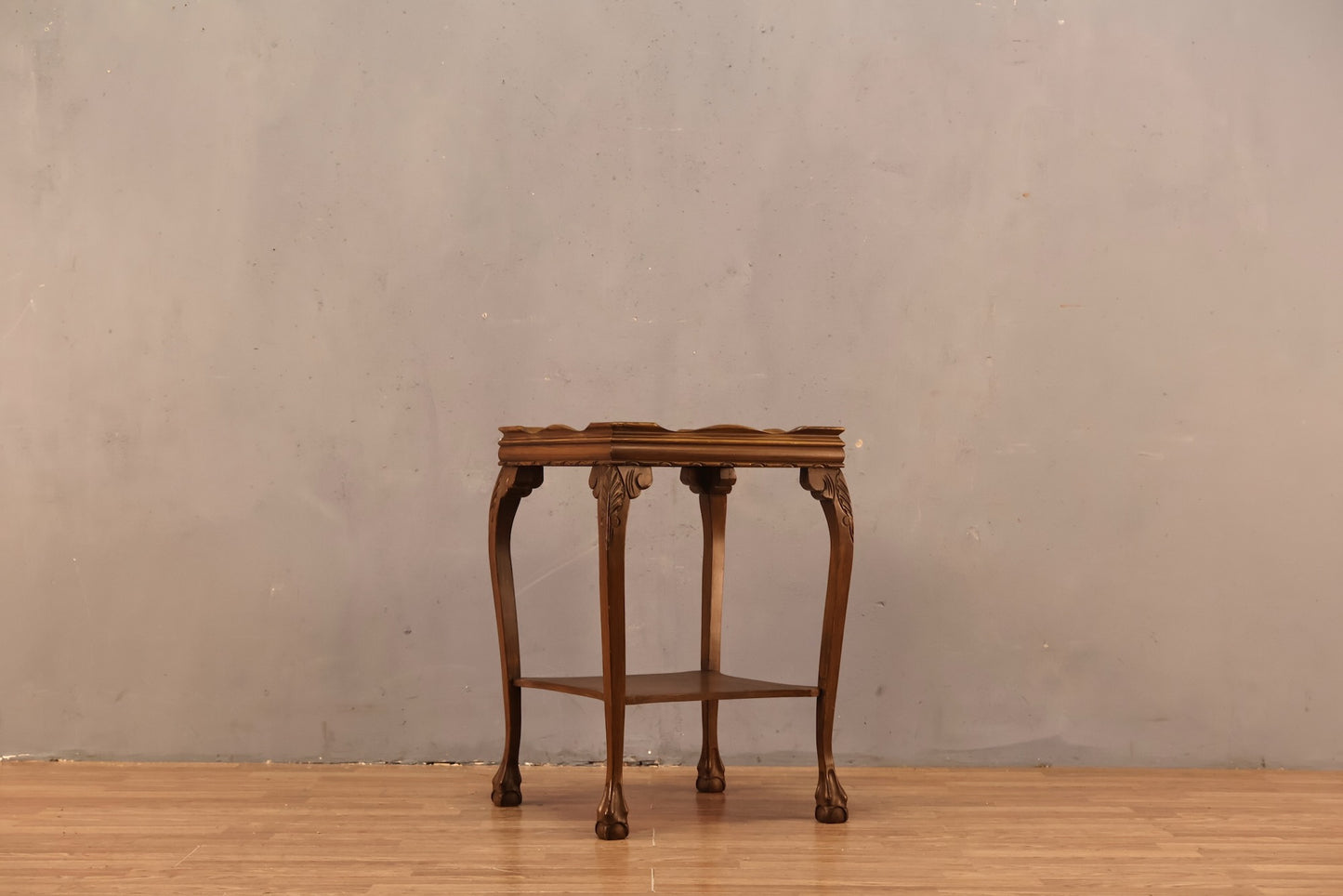 Provincial Tile-Top 2-Tier Side Table - ONLINE ONLY