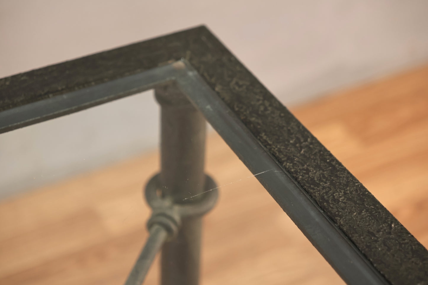 Simple Metal & Glass End Table - ONLINE ONLY