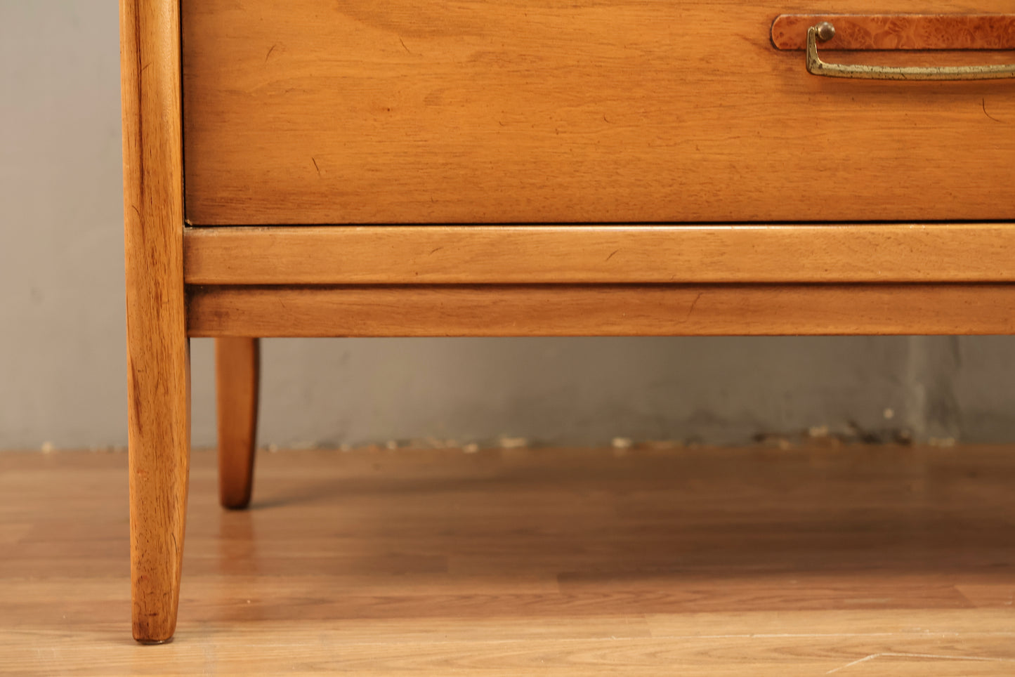 Drexel "Meridian" Walnut 5-Drawer Highboy Dresser