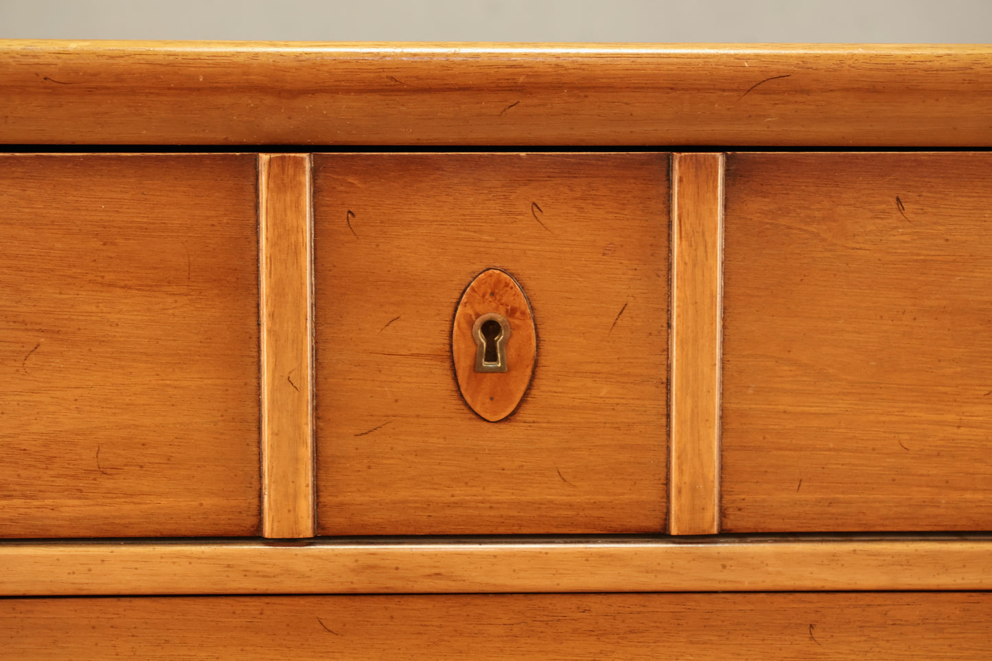 Drexel "Meridian" Walnut 5-Drawer Highboy Dresser
