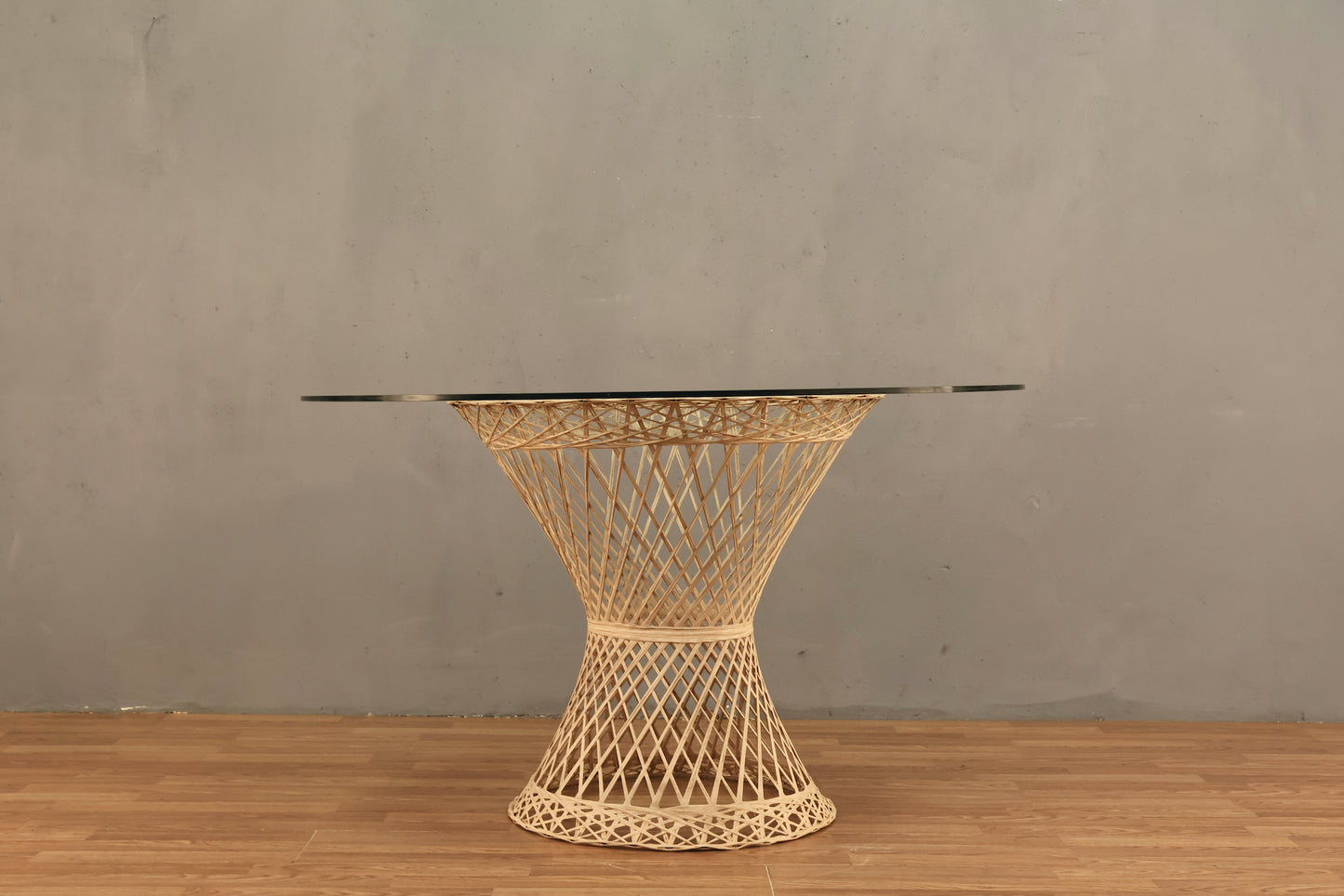 Woodard Spun Fiberglass & Glass Dining Table - ONLINE ONLY