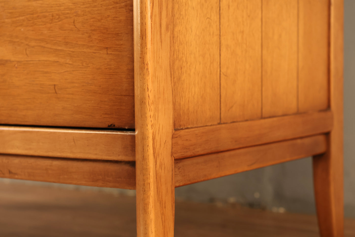 Drexel "Meridian" Walnut 5-Drawer Highboy Dresser