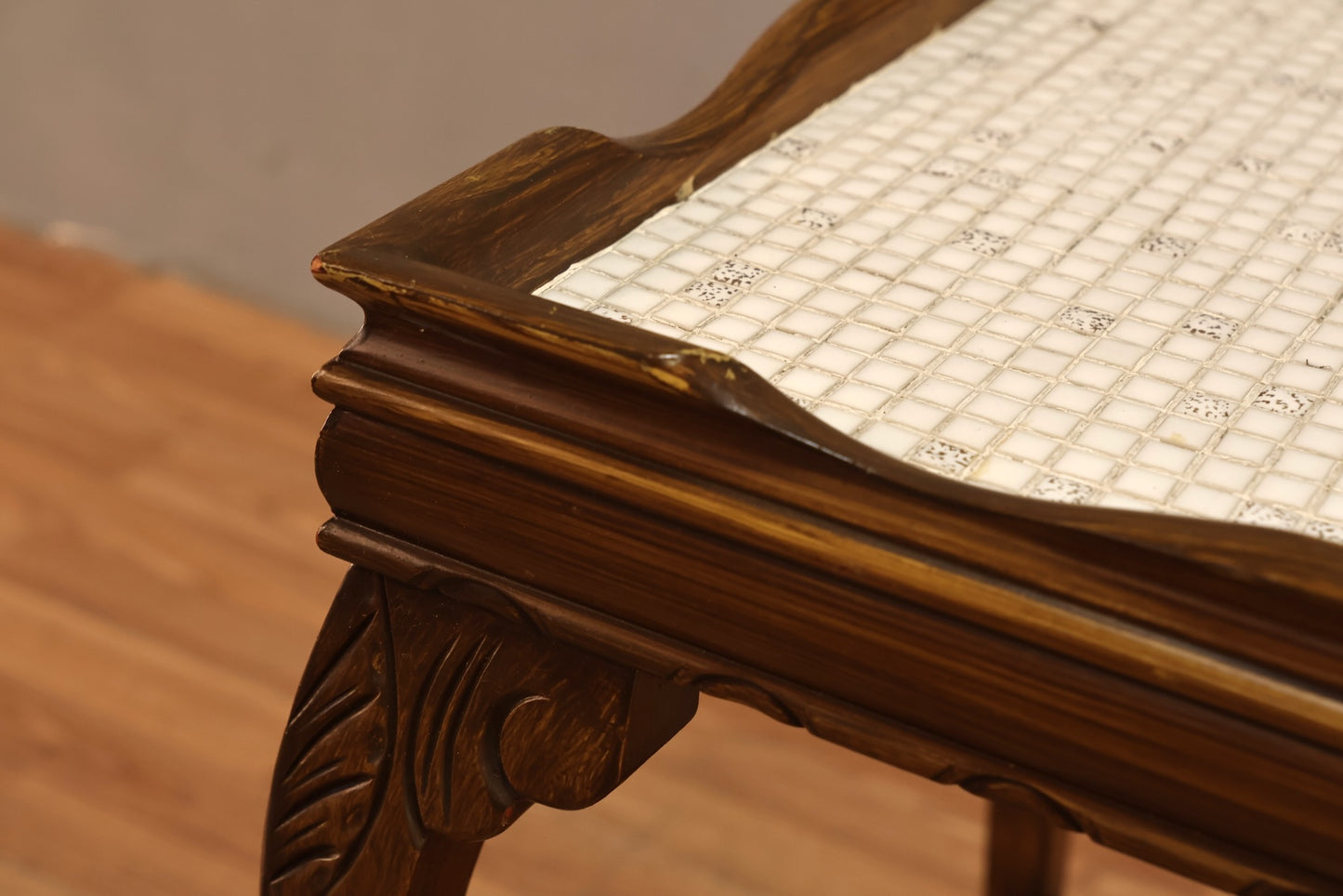 Provincial Tile-Top 2-Tier Side Table - ONLINE ONLY