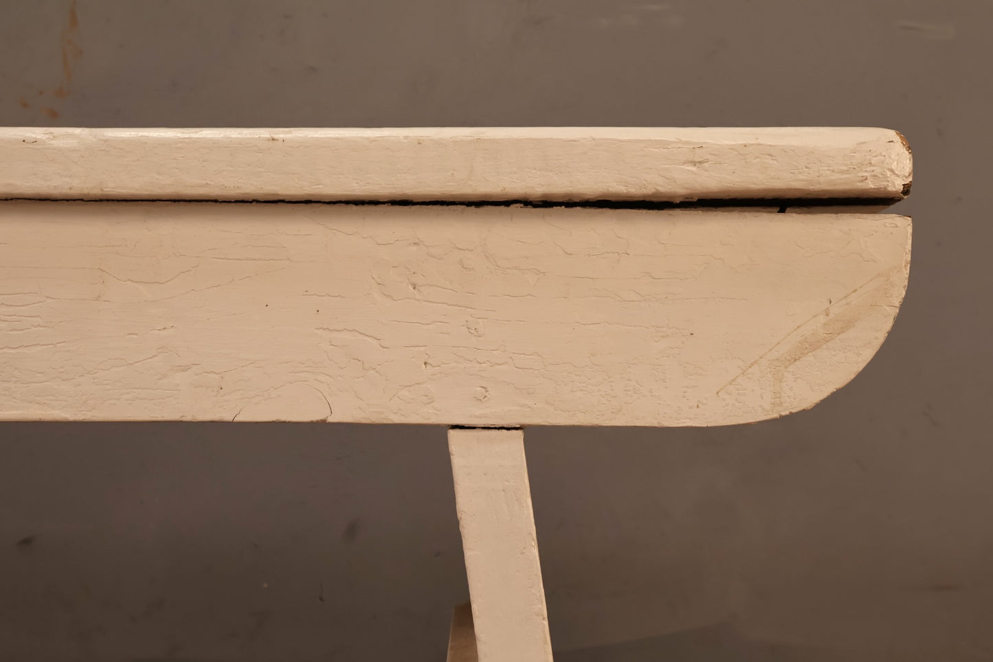 White Painted Wooden Bench - ONLINE ONLY