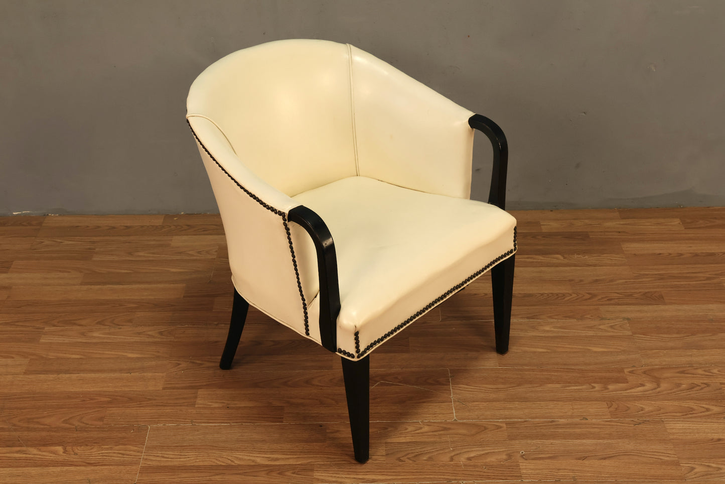 Black & White Vinyl Armchair