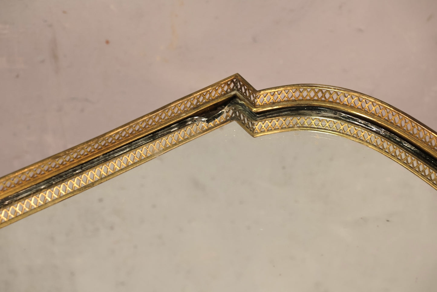 Regency Black & Gold Mirror-Top Table - ONLINE ONLY