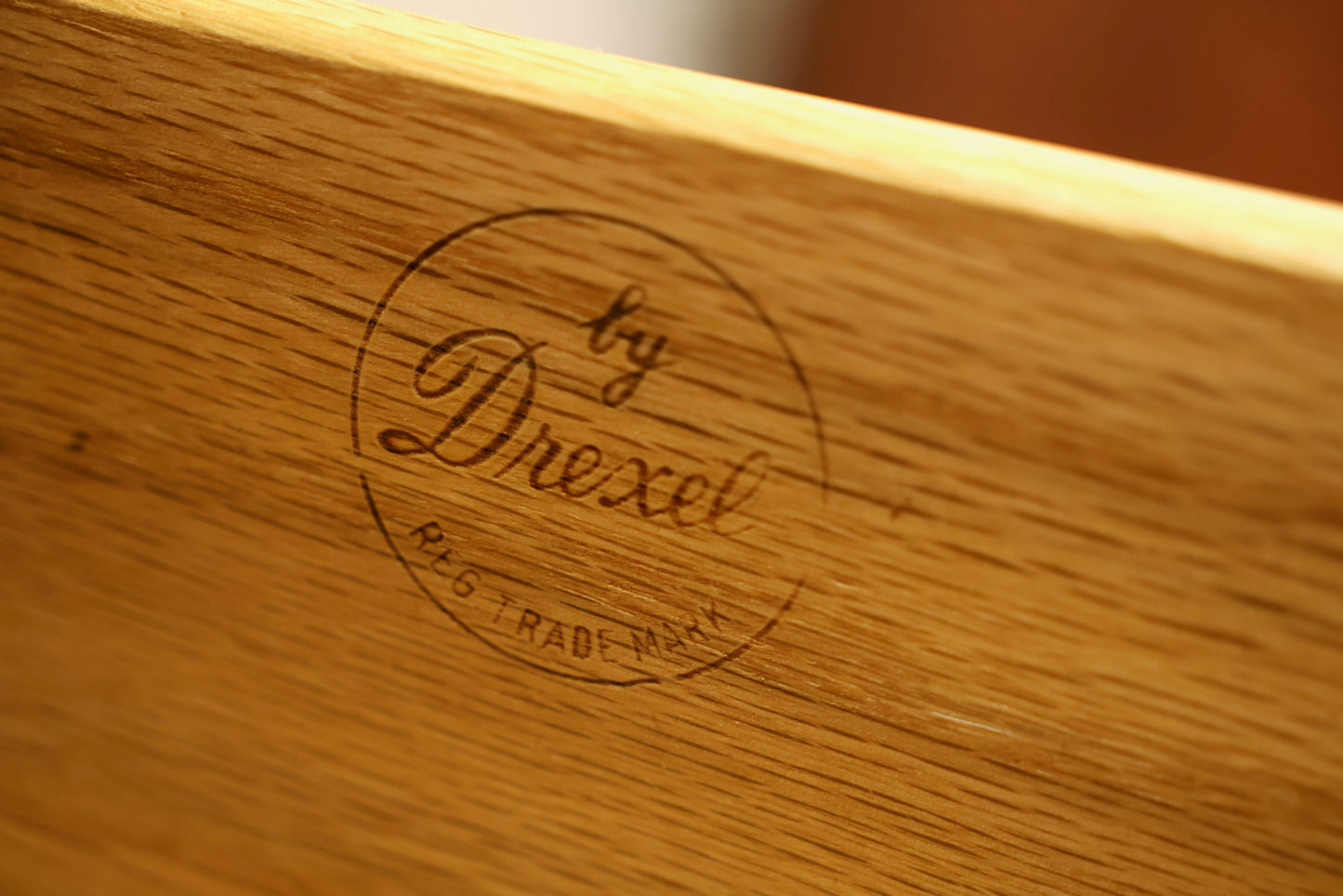 Drexel "Meridian" Walnut 5-Drawer Highboy Dresser