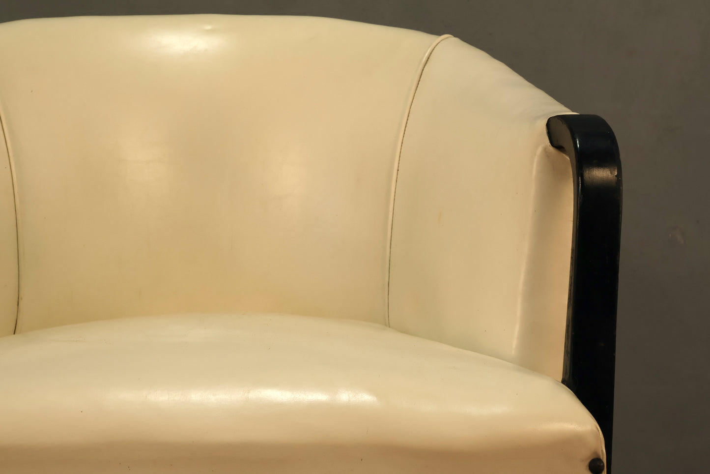 Black & White Vinyl Armchair