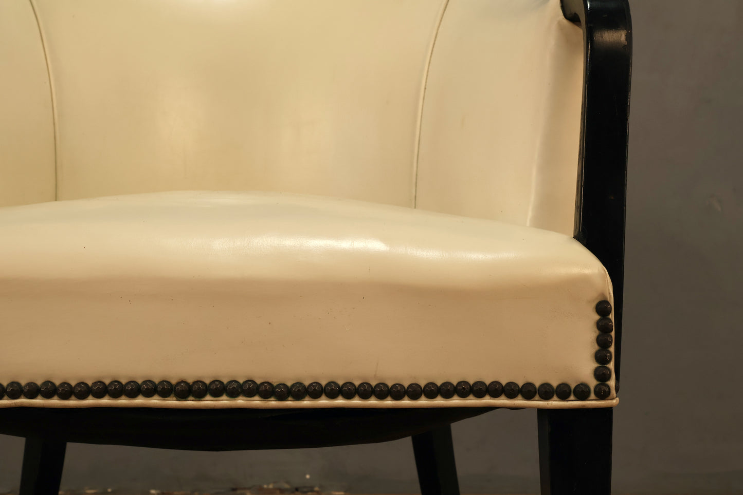Black & White Vinyl Armchair