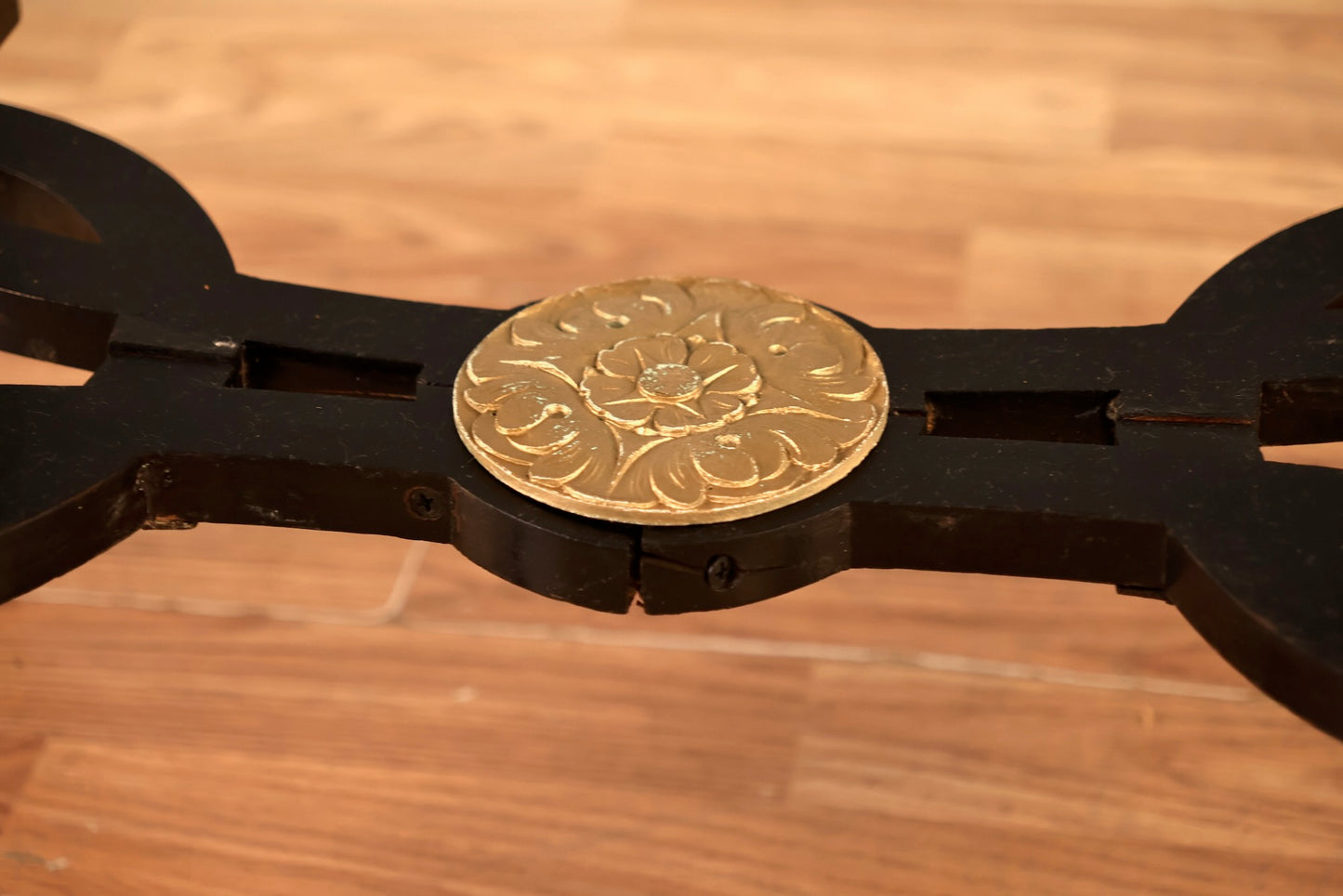 Regency Black & Gold Mirror-Top Table - ONLINE ONLY