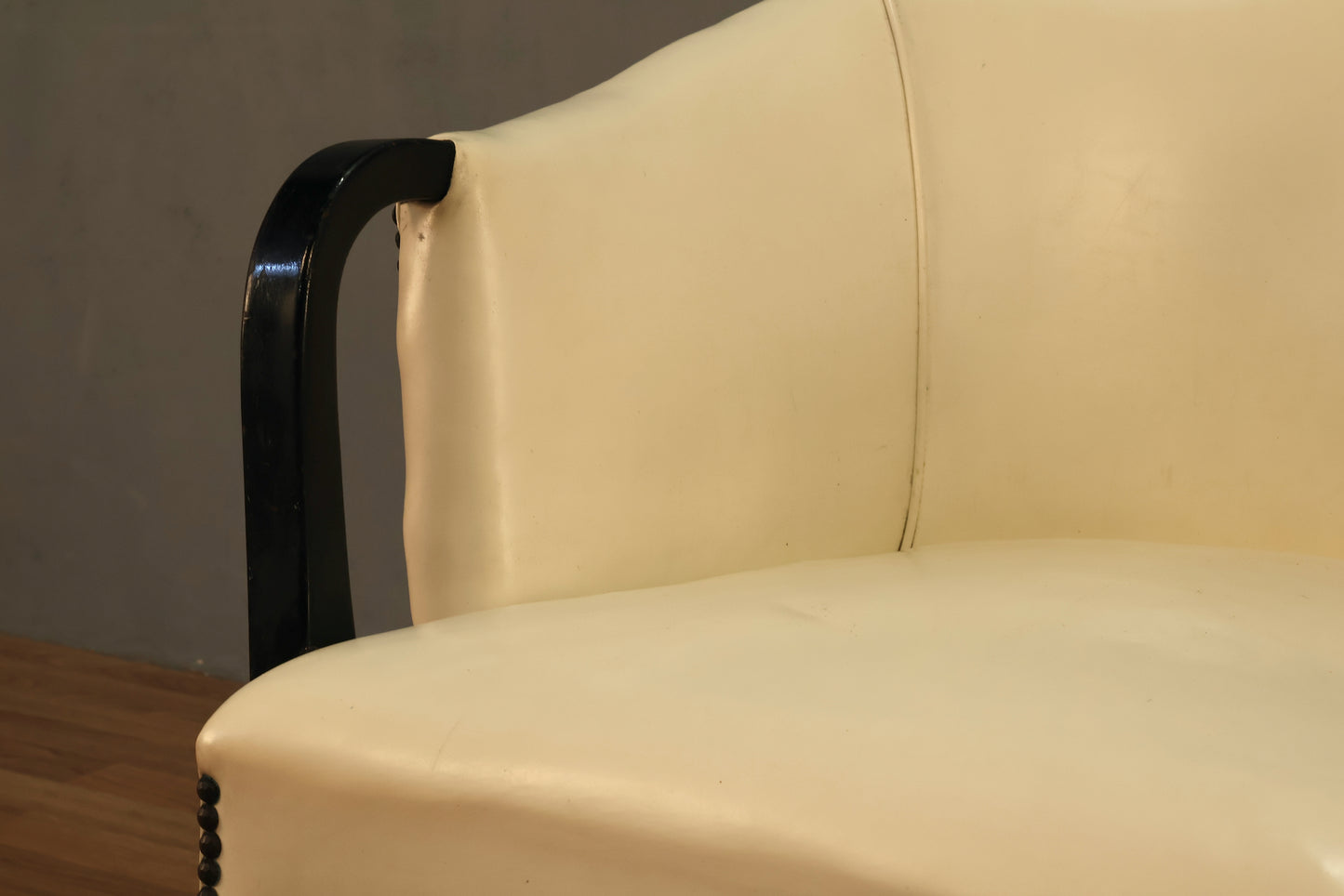 Black & White Vinyl Armchair