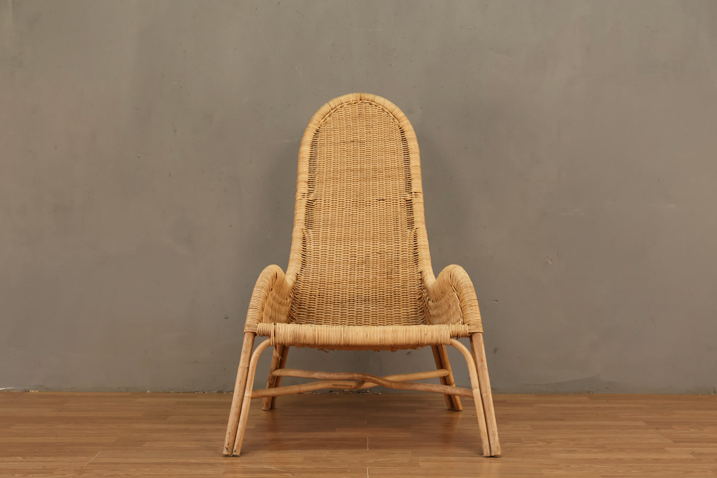 Wicker & Rattan Lounge Chair & Ottoman - ONLINE ONLY