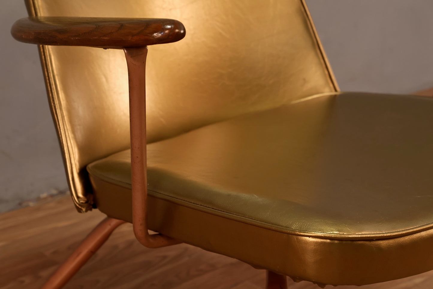 Viko Baumritter Atomic Gold Swivel Armchair - ONLINE ONLY