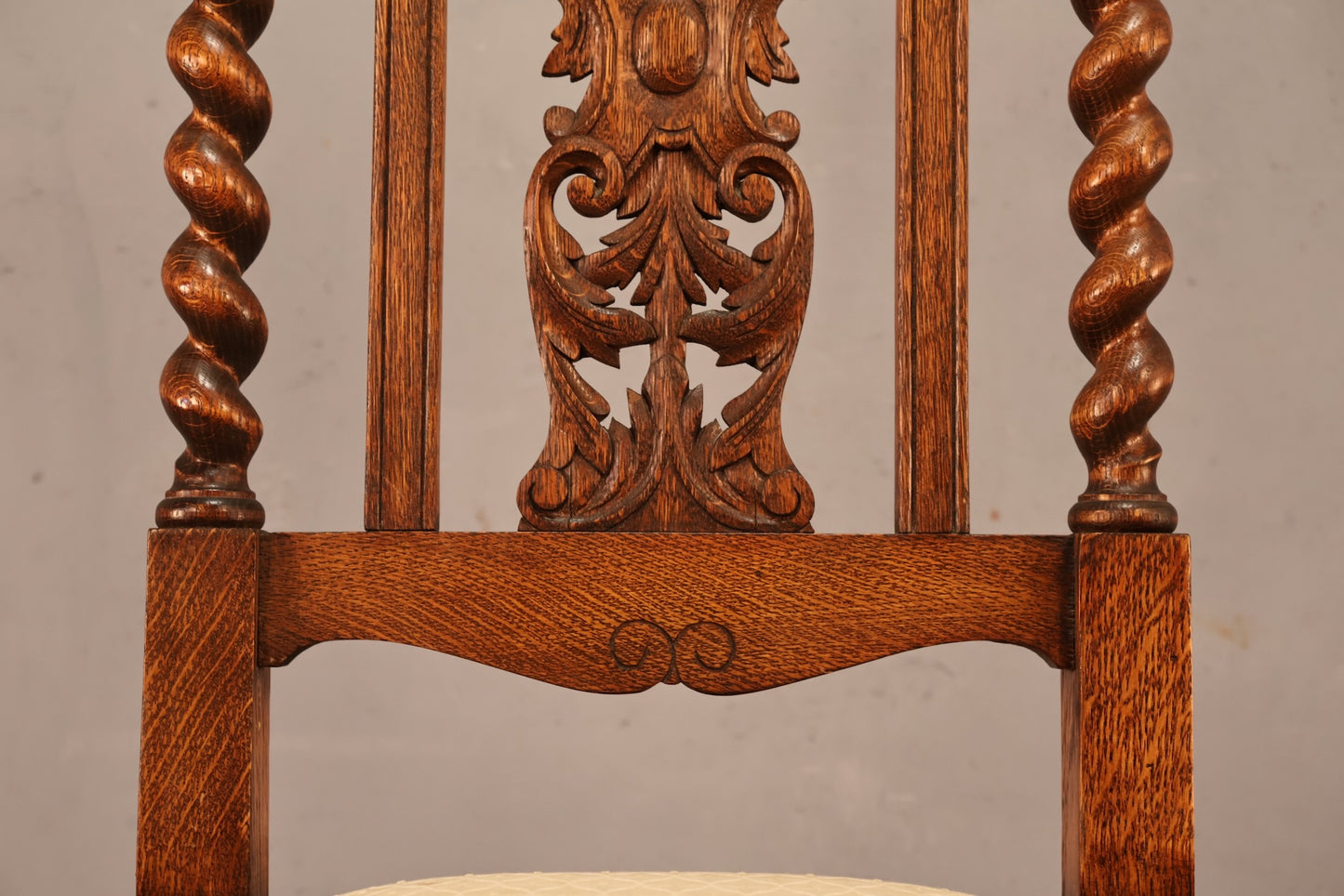 Victorian Gothic Carved Oak Side Chair - ONLINE ONLY
